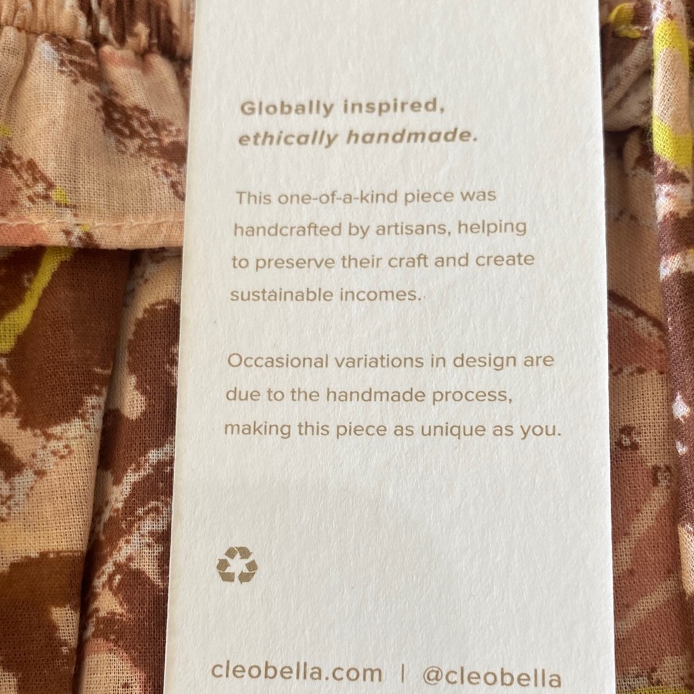 Cleobella Pink & Yellow Tiered Printed Midi Dress - Picture 9 of 13
